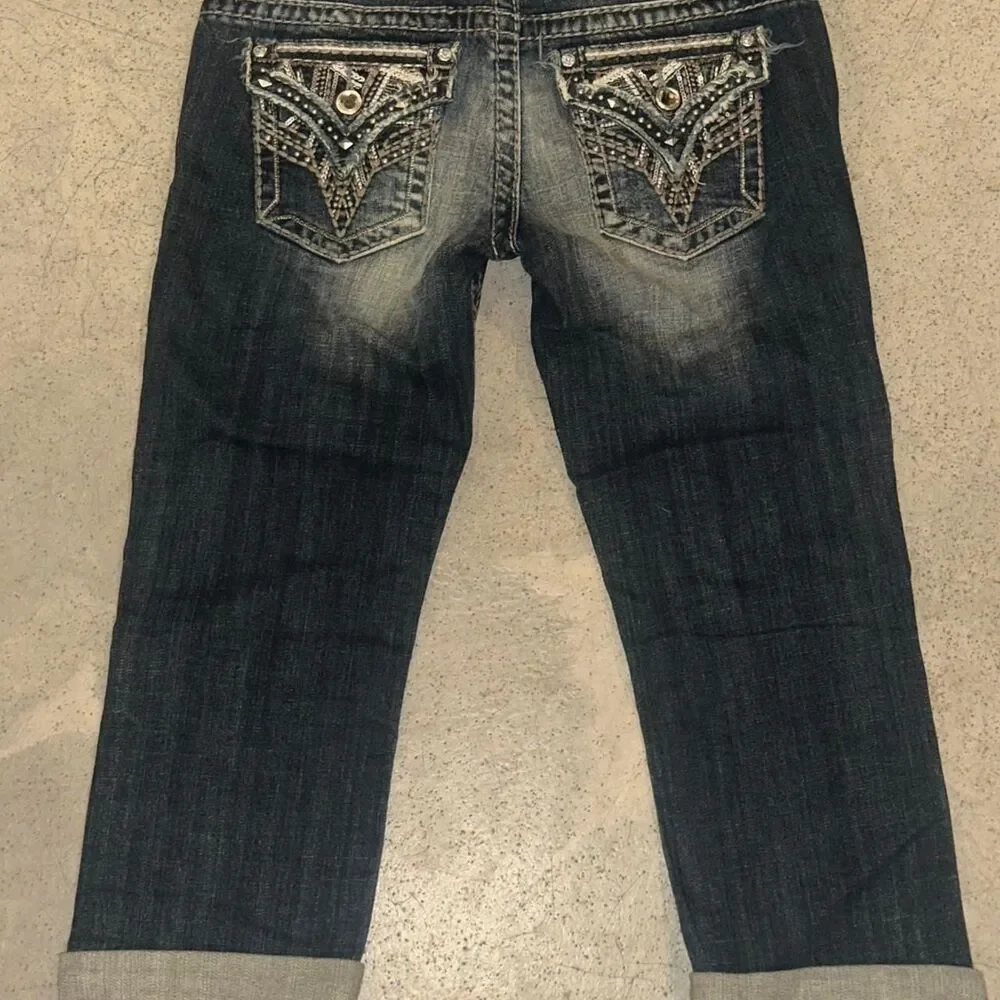 Vigoss Women's Blue and Navy Jeans - Picture 2 of 3